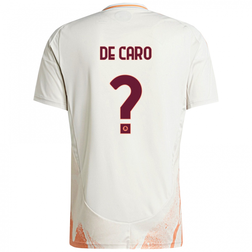 נשים Lorenzo De Caro #0 קרם לבן כתום הרחק ג'רזי 2024/25 חולצה קצרה