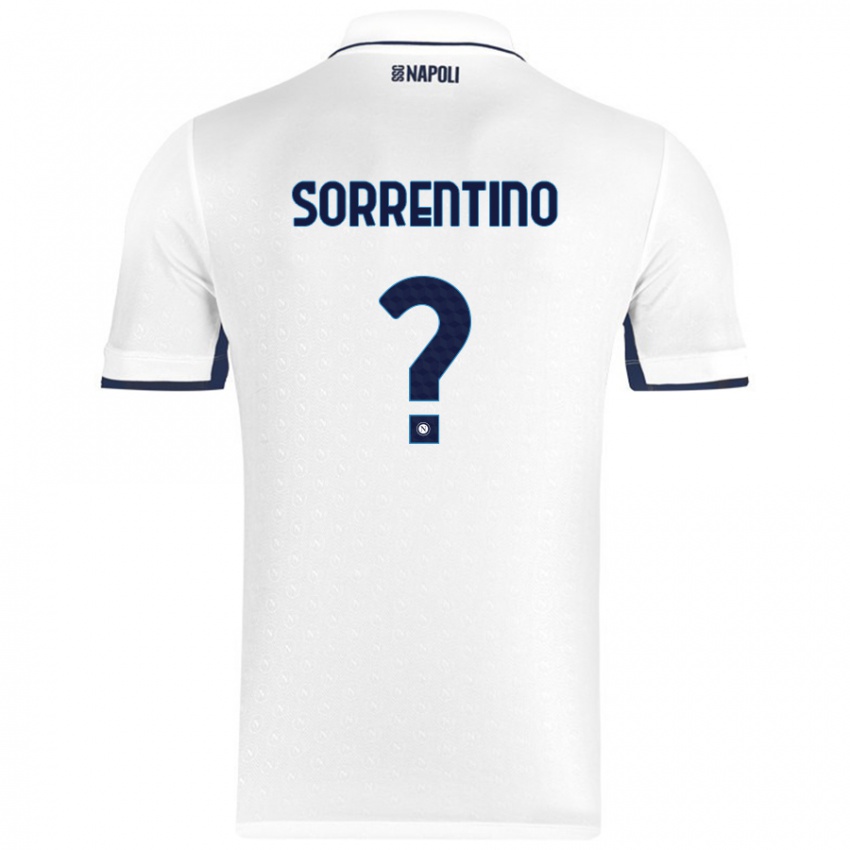 נשים Andrea Sorrentino #0 כחול רויאל לבן הרחק ג'רזי 2024/25 חולצה קצרה