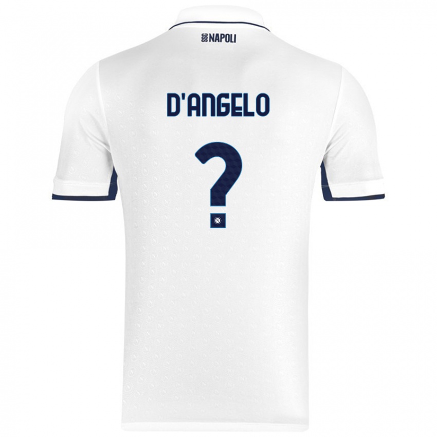 נשים Giuseppe D'angelo #0 כחול רויאל לבן הרחק ג'רזי 2024/25 חולצה קצרה