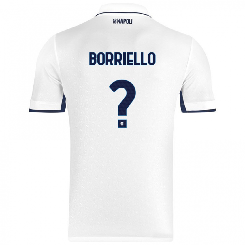 נשים Salvatore Borriello #0 כחול רויאל לבן הרחק ג'רזי 2024/25 חולצה קצרה