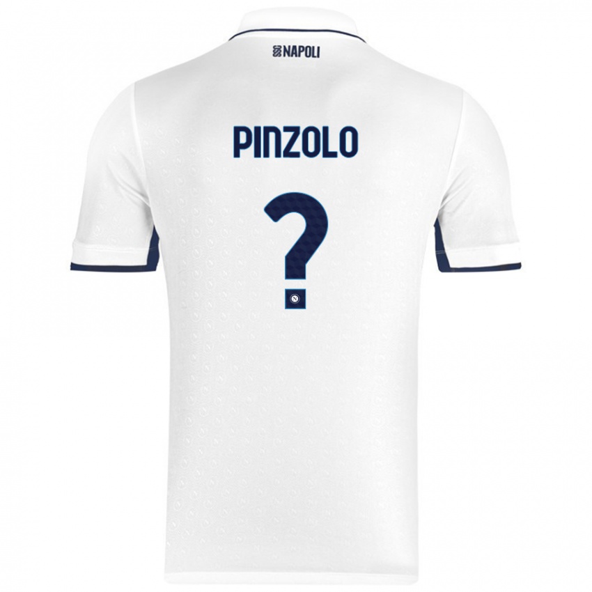 נשים Giandiego Pinzolo #0 כחול רויאל לבן הרחק ג'רזי 2024/25 חולצה קצרה