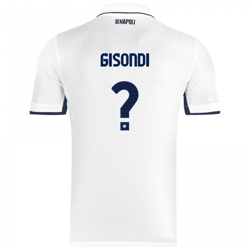 נשים Francesco Gisondi #0 כחול רויאל לבן הרחק ג'רזי 2024/25 חולצה קצרה