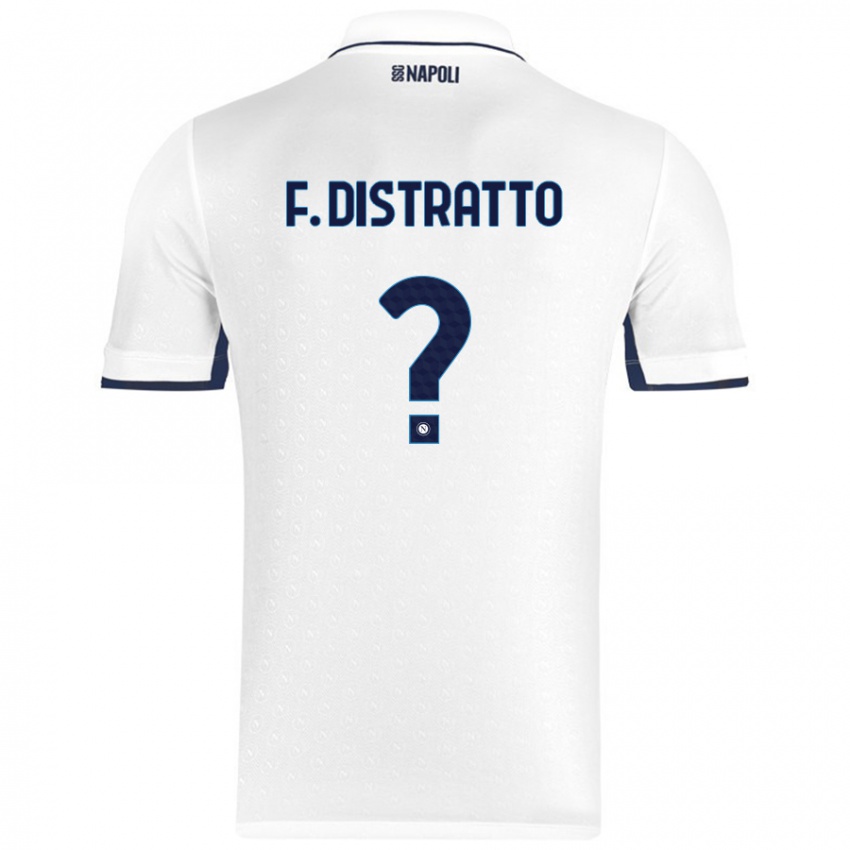 נשים Francesco Distratto #0 כחול רויאל לבן הרחק ג'רזי 2024/25 חולצה קצרה