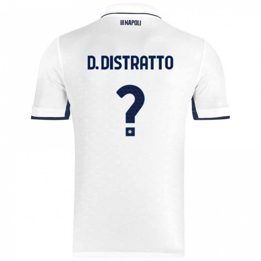 נשים Donato Distratto #0 כחול רויאל לבן הרחק ג'רזי 2024/25 חולצה קצרה