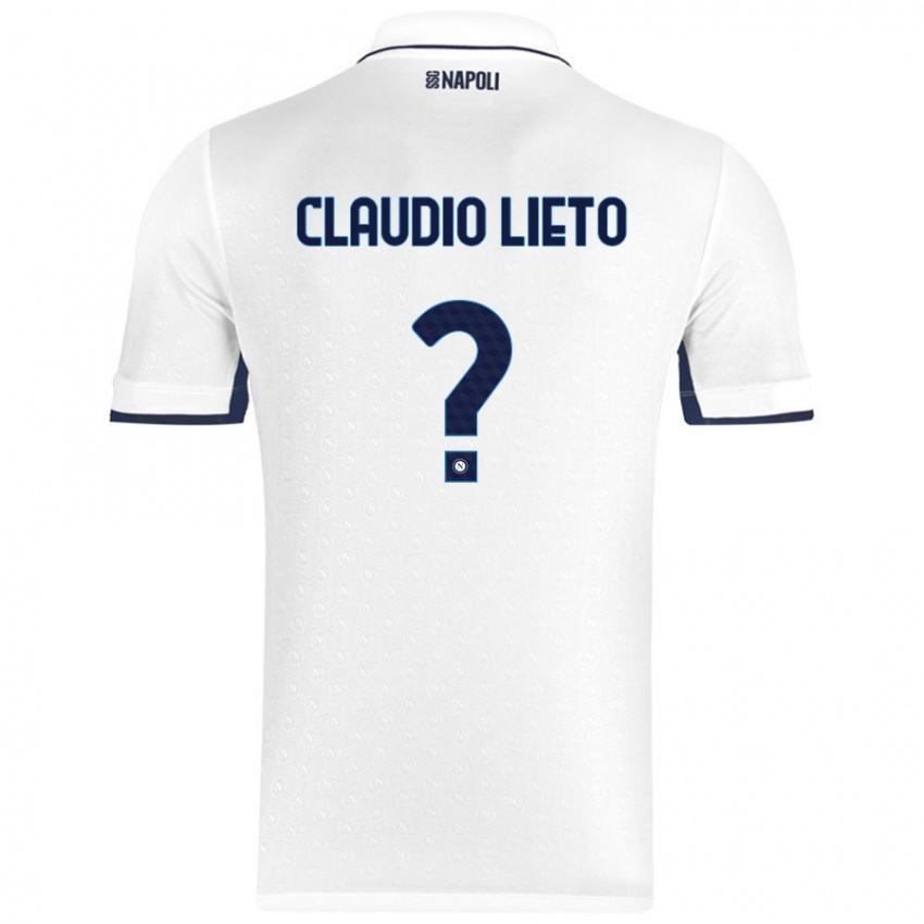 נשים Claudio Lieto #0 כחול רויאל לבן הרחק ג'רזי 2024/25 חולצה קצרה