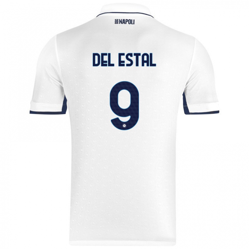נשים Eli Del Estal #9 כחול רויאל לבן הרחק ג'רזי 2024/25 חולצה קצרה