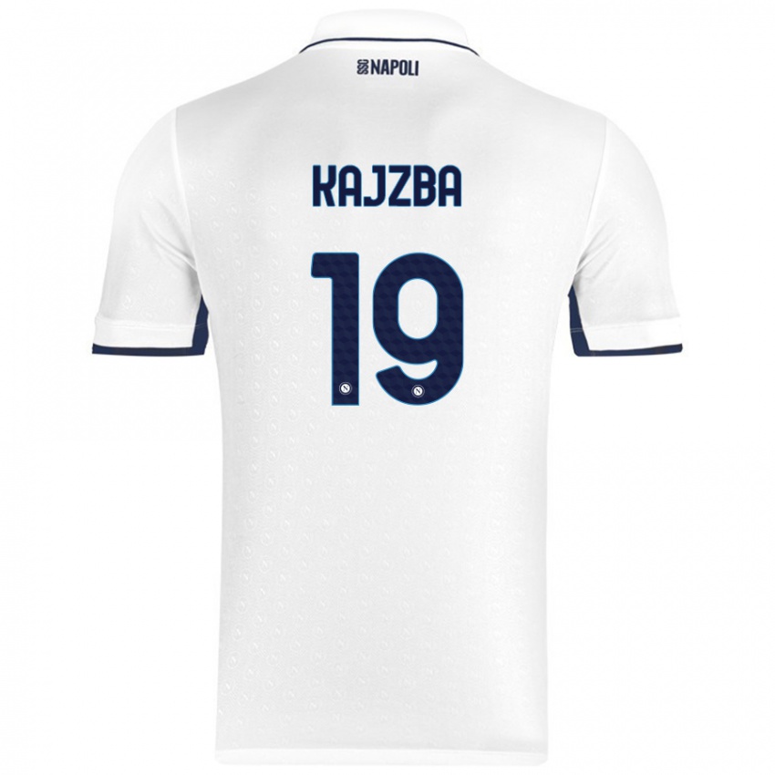 נשים נינה קאז'בה #19 כחול רויאל לבן הרחק ג'רזי 2024/25 חולצה קצרה