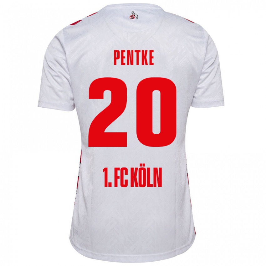 ילדים Philipp Pentke #20 לבן אדום ג'רזי ביתית 2024/25 חולצה קצרה