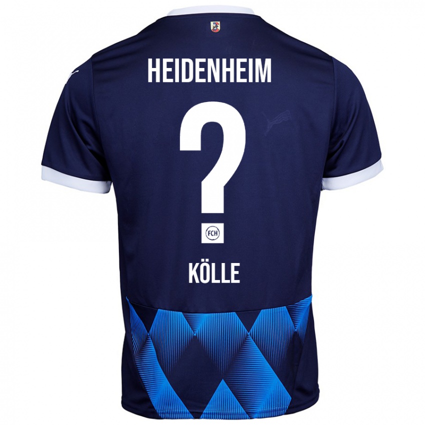 ילדים Adam Kölle #0 כחול כהה כהה הרחק ג'רזי 2024/25 חולצה קצרה