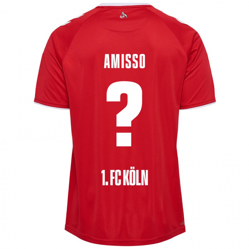 ילדים Gabriel Amisso #0 אדום לבן הרחק ג'רזי 2024/25 חולצה קצרה