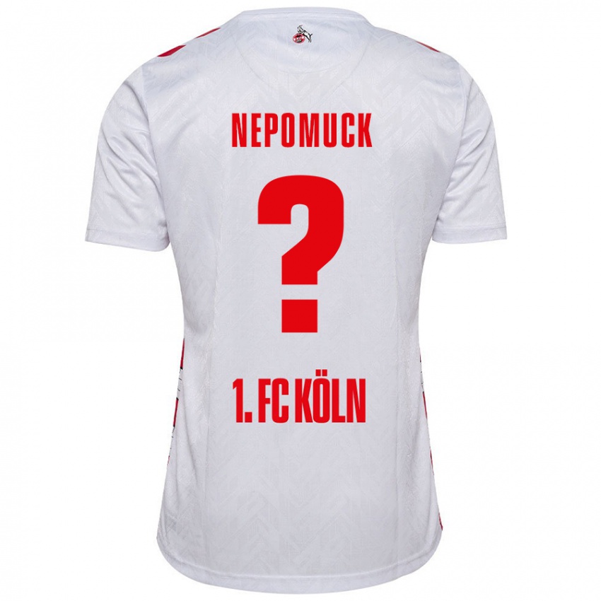 גברים Simon Nepomuck #0 לבן אדום ג'רזי ביתית 2024/25 חולצה קצרה