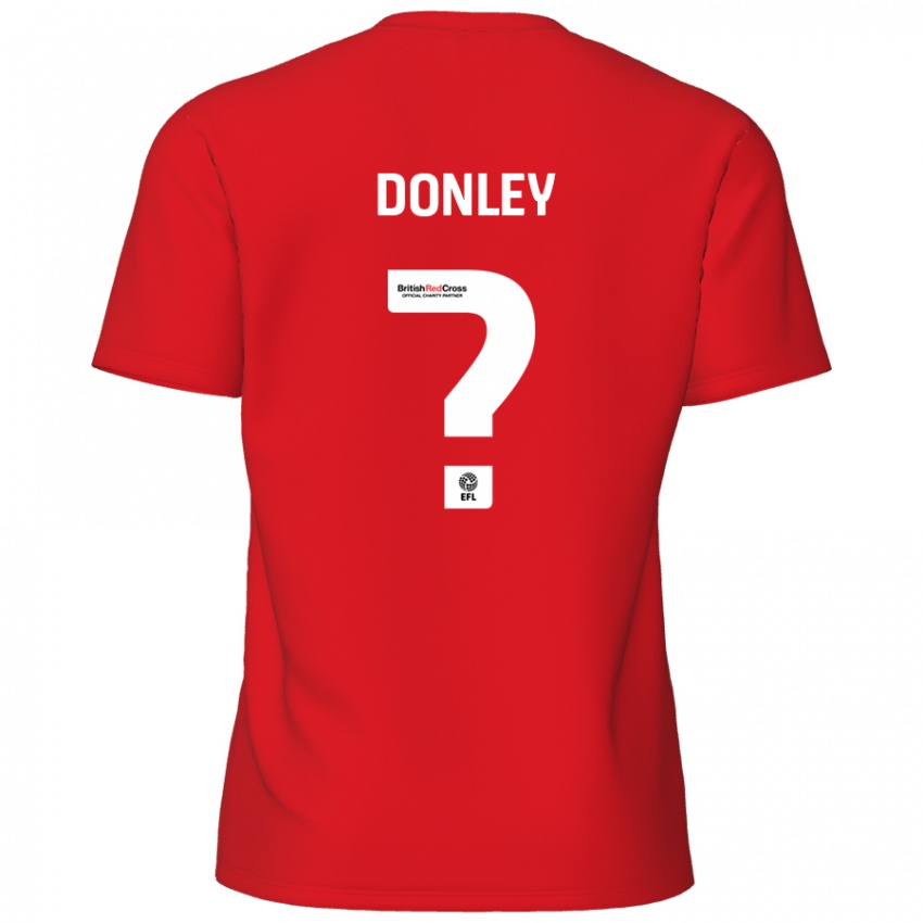 ילדים Jamie Donley #0 אָדוֹם ג'רזי ביתית 2024/25 חולצה קצרה