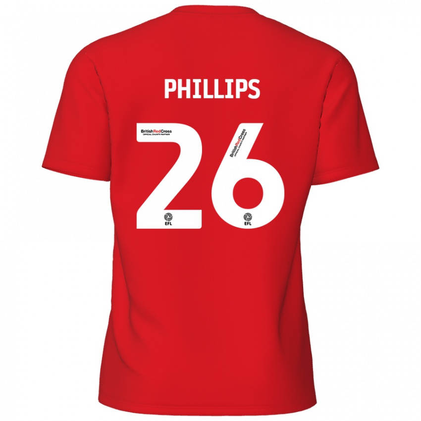 ילדים Noah Phillips #26 אָדוֹם ג'רזי ביתית 2024/25 חולצה קצרה