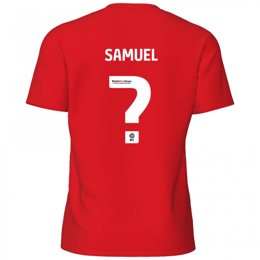 ילדים Devine Samuel #0 אָדוֹם ג'רזי ביתית 2024/25 חולצה קצרה