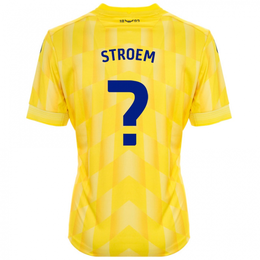 ילדים Lena Stroem #0 צָהוֹב ג'רזי ביתית 2024/25 חולצה קצרה