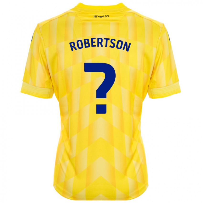 ילדים Maddie Robertson #0 צָהוֹב ג'רזי ביתית 2024/25 חולצה קצרה