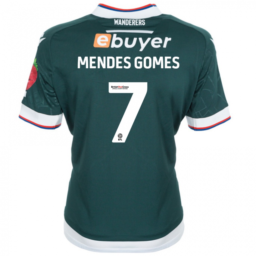 ילדים Carlos Mendes #7 ירוק כהה הרחק ג'רזי 2024/25 חולצה קצרה