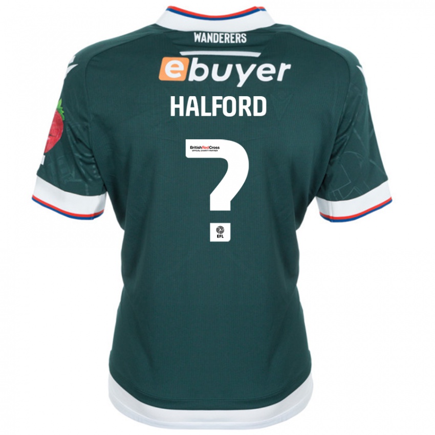 ילדים Noah Halford #0 ירוק כהה הרחק ג'רזי 2024/25 חולצה קצרה