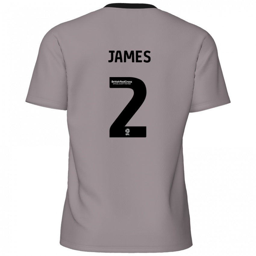 ילדים Tom James #2 אָפוֹר הרחק ג'רזי 2024/25 חולצה קצרה