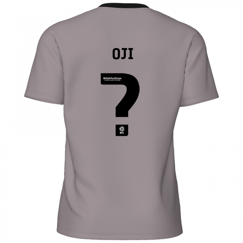 ילדים Uko Oji #0 אָפוֹר הרחק ג'רזי 2024/25 חולצה קצרה