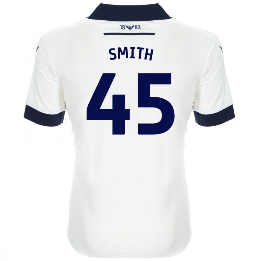 ילדים Max Smith #45 כחול נייבי לבן הרחק ג'רזי 2024/25 חולצה קצרה
