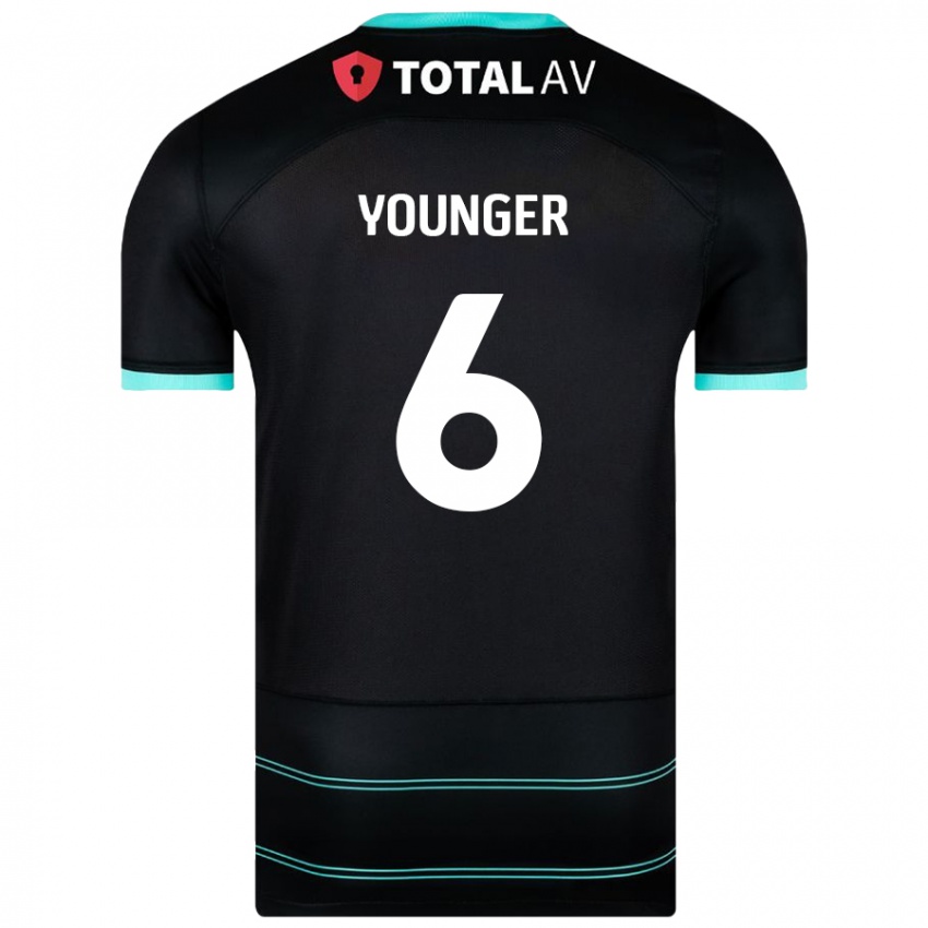 ילדים Jazz Younger #6 שָׁחוֹר הרחק ג'רזי 2024/25 חולצה קצרה