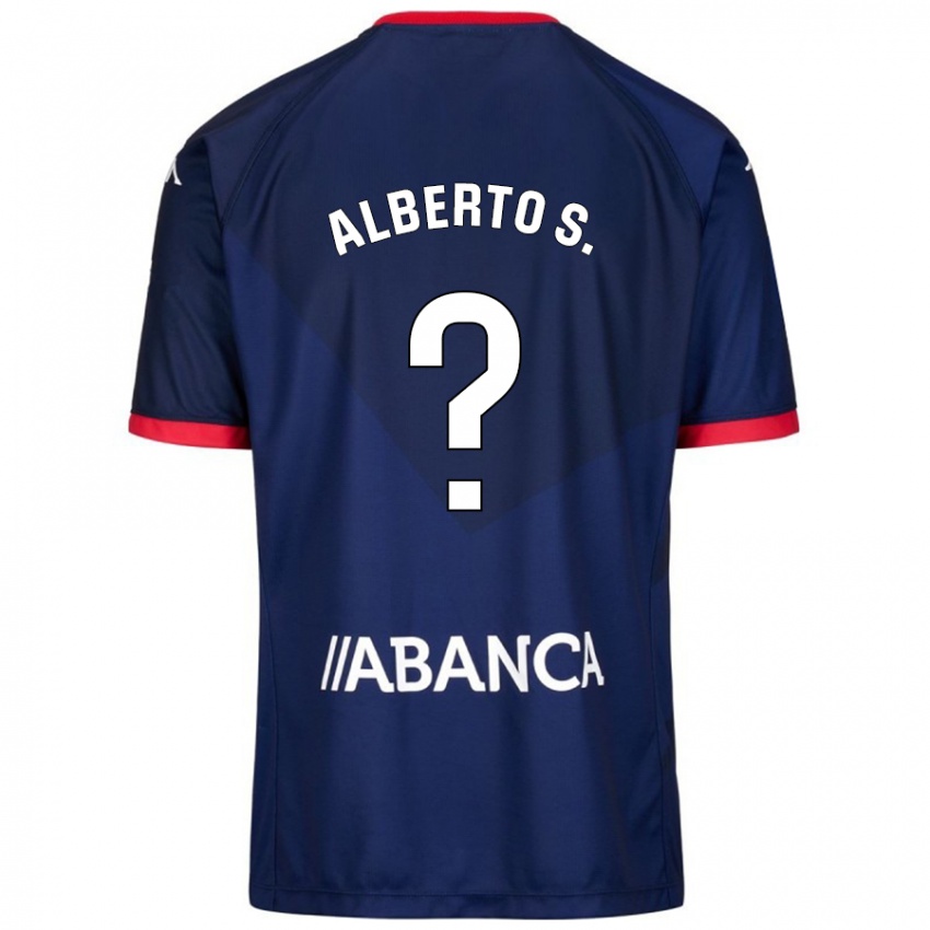 ילדים Alberto Sánchez #0 כָּחוֹל כֵּהֶה הרחק ג'רזי 2024/25 חולצה קצרה