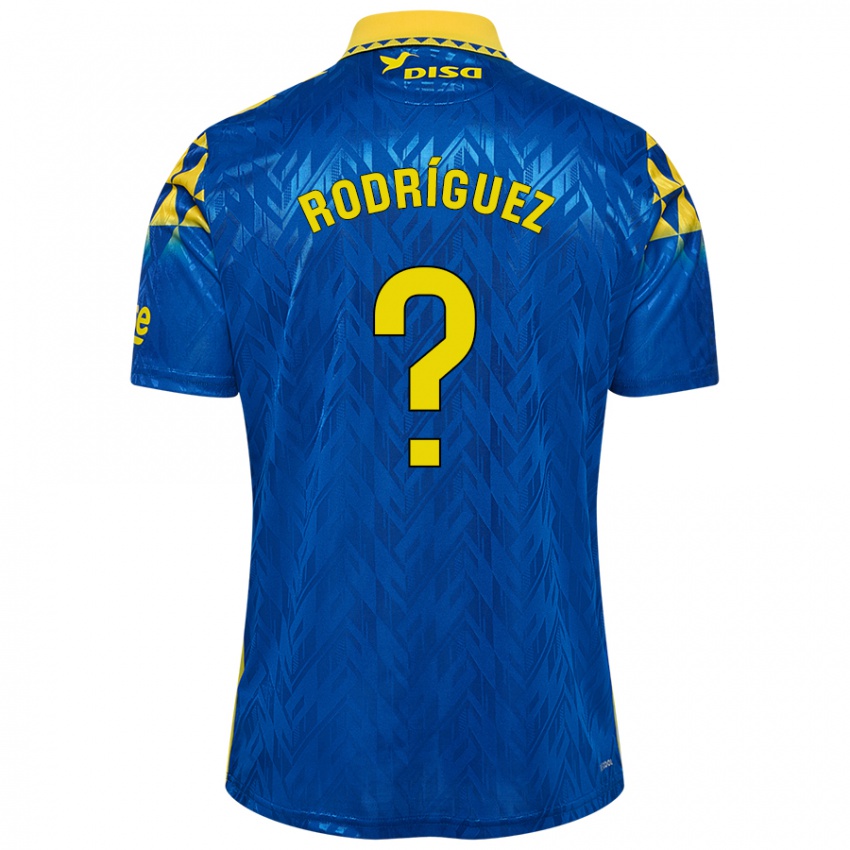 ילדים David Rodríguez #0 כחול צהוב הרחק ג'רזי 2024/25 חולצה קצרה