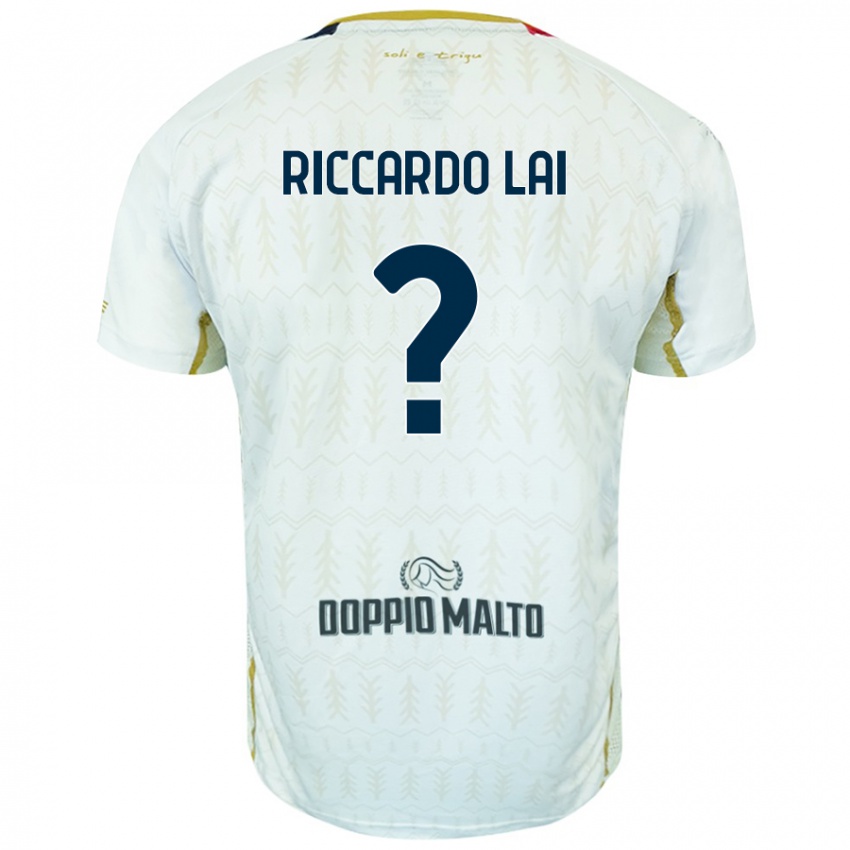 ילדים Riccardo Lai #0 לָבָן הרחק ג'רזי 2024/25 חולצה קצרה