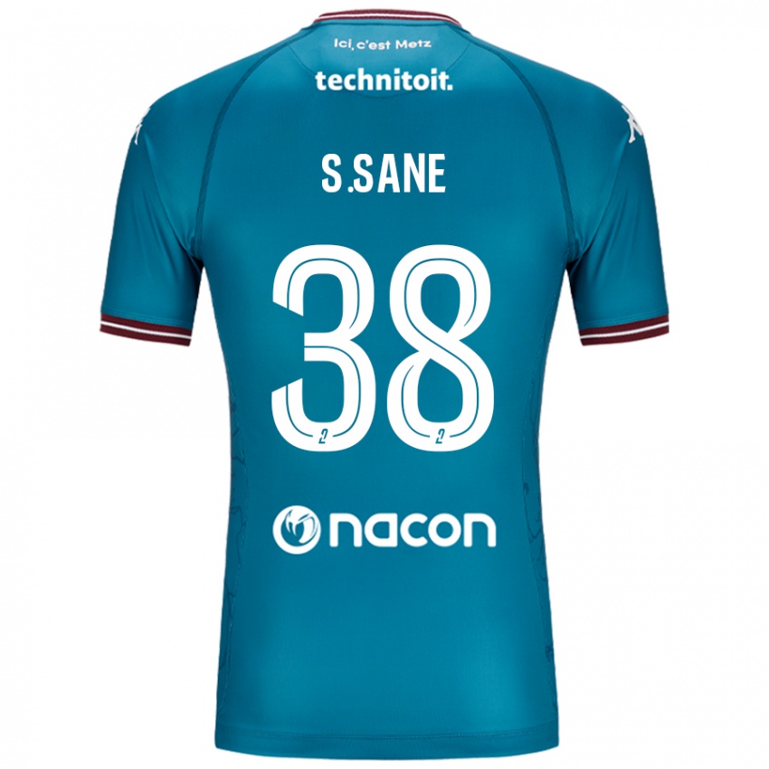 ילדים Sadibou Sané #38 בלו בנזין הרחק ג'רזי 2024/25 חולצה קצרה