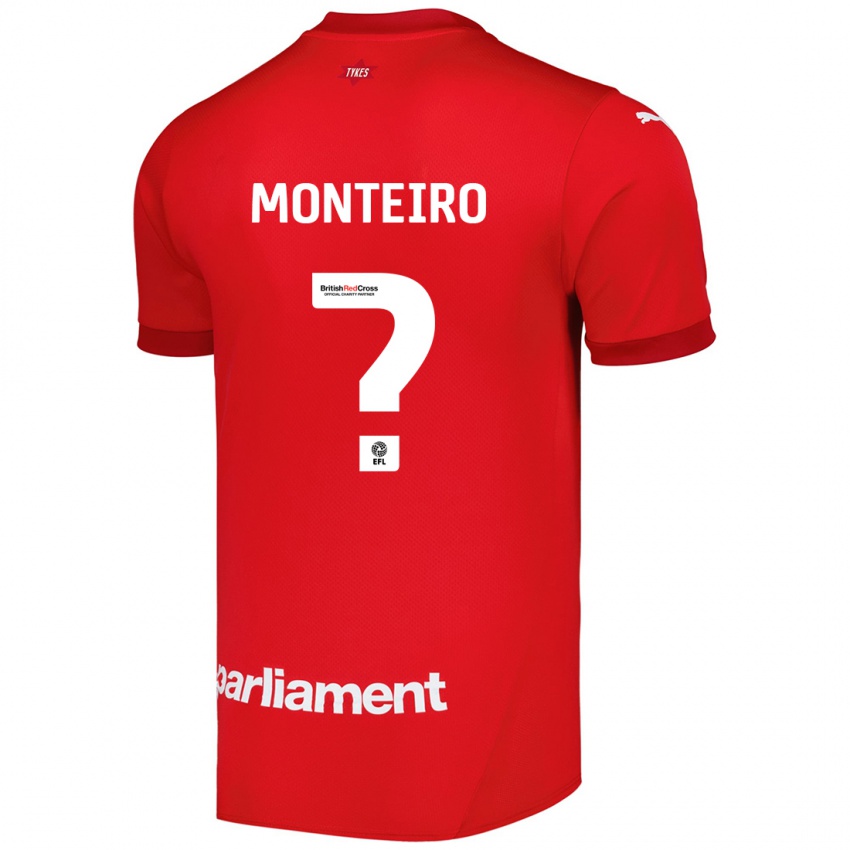גברים Rafael Monteiro #0 אָדוֹם ג'רזי ביתית 2024/25 חולצה קצרה