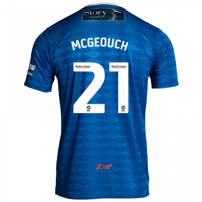 גברים Dylan Mcgeouch #21 כְּחוֹל ג'רזי ביתית 2024/25 חולצה קצרה