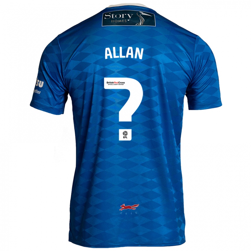 גברים Jake Allan #0 כְּחוֹל ג'רזי ביתית 2024/25 חולצה קצרה