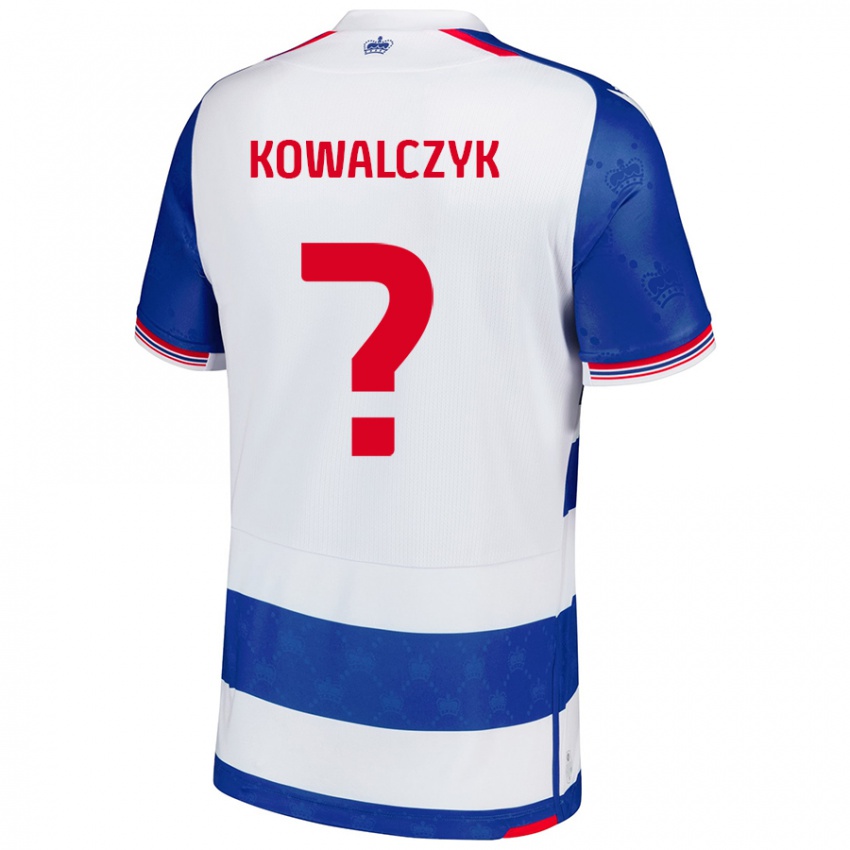 גברים Kacper Kowalczyk #0 כחול לבן ג'רזי ביתית 2024/25 חולצה קצרה