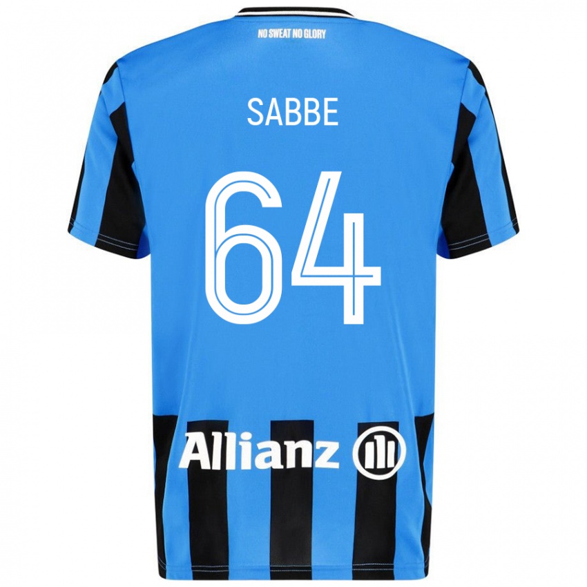 גברים Kyriani Sabbe #64 כחול שמיים שחור ג'רזי ביתית 2024/25 חולצה קצרה