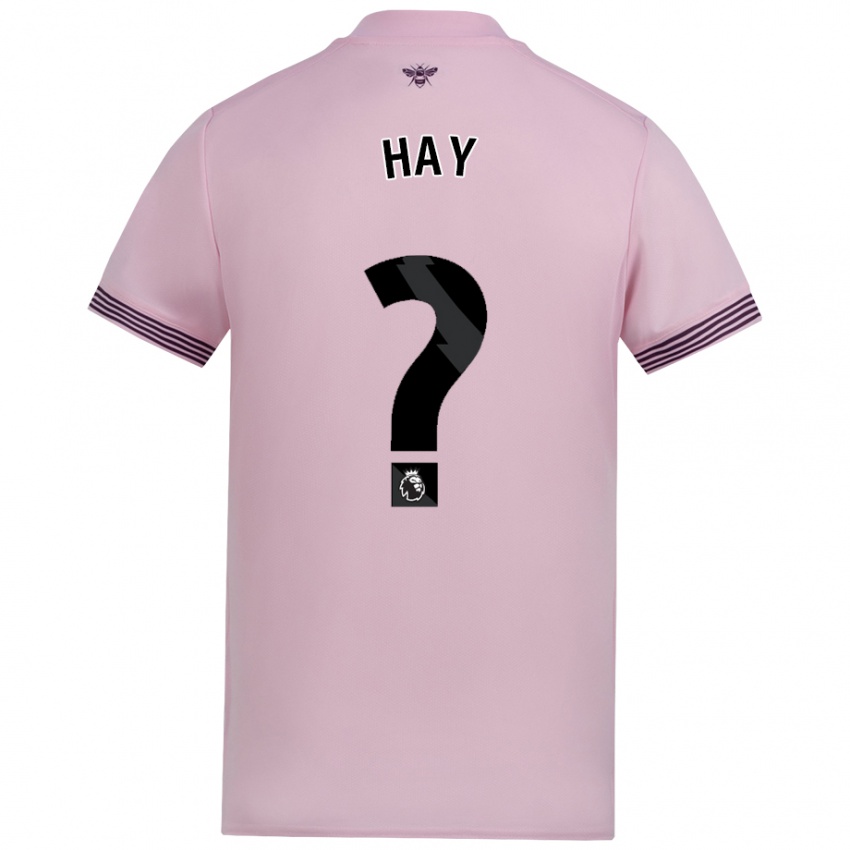 גברים Ashley Hay #0 וָרוֹד הרחק ג'רזי 2024/25 חולצה קצרה