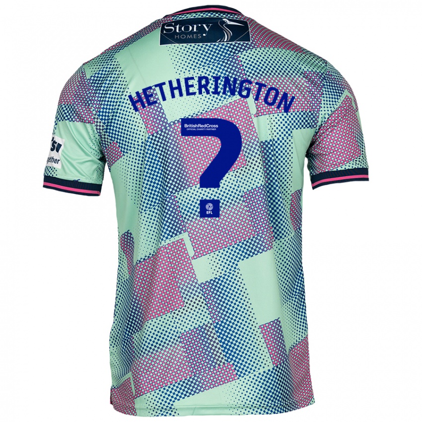 גברים Sam Hetherington #0 יָרוֹק הרחק ג'רזי 2024/25 חולצה קצרה