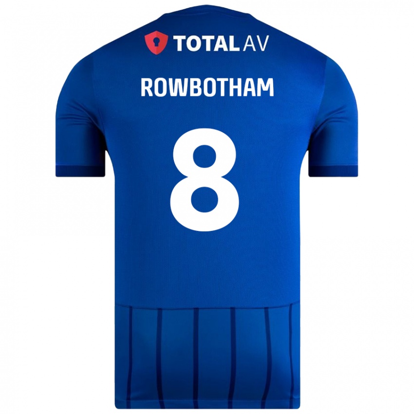 נשים Ava Rowbotham #8 כְּחוֹל ג'רזי ביתית 2024/25 חולצה קצרה