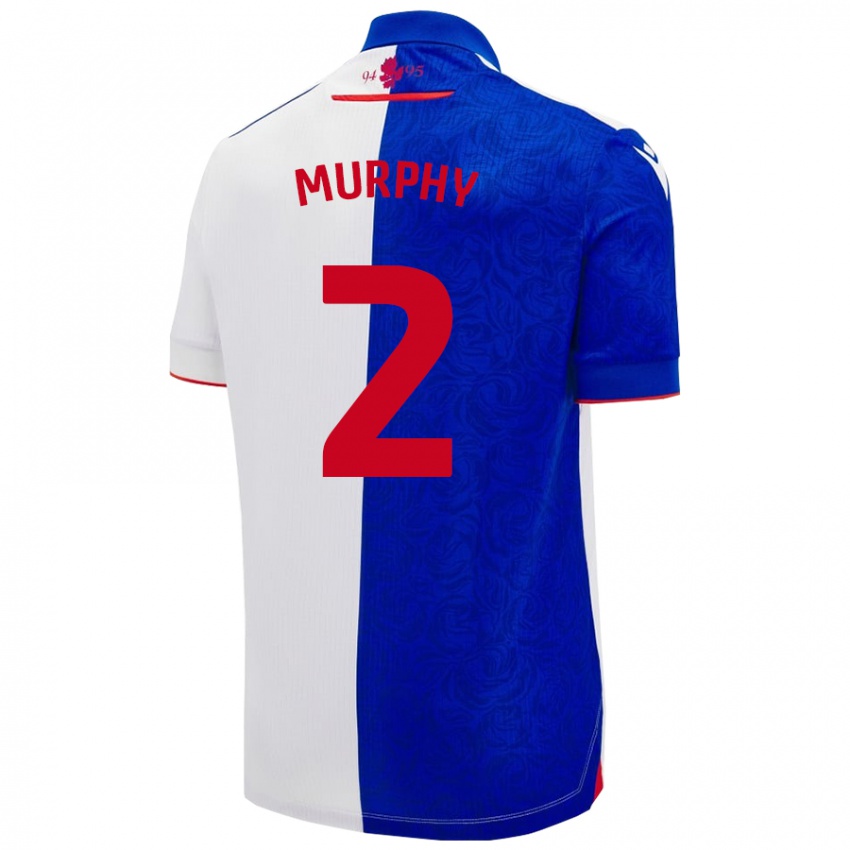 נשים Niamh Murphy #2 שמיים כחול לבן ג'רזי ביתית 2024/25 חולצה קצרה