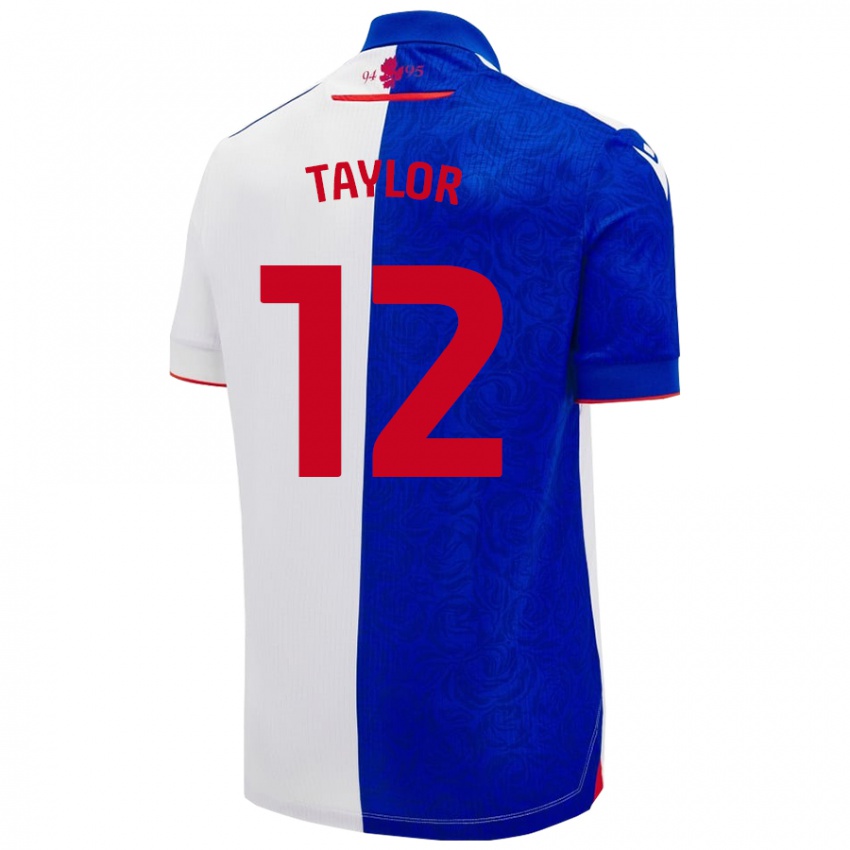 נשים Emma Taylor #12 שמיים כחול לבן ג'רזי ביתית 2024/25 חולצה קצרה