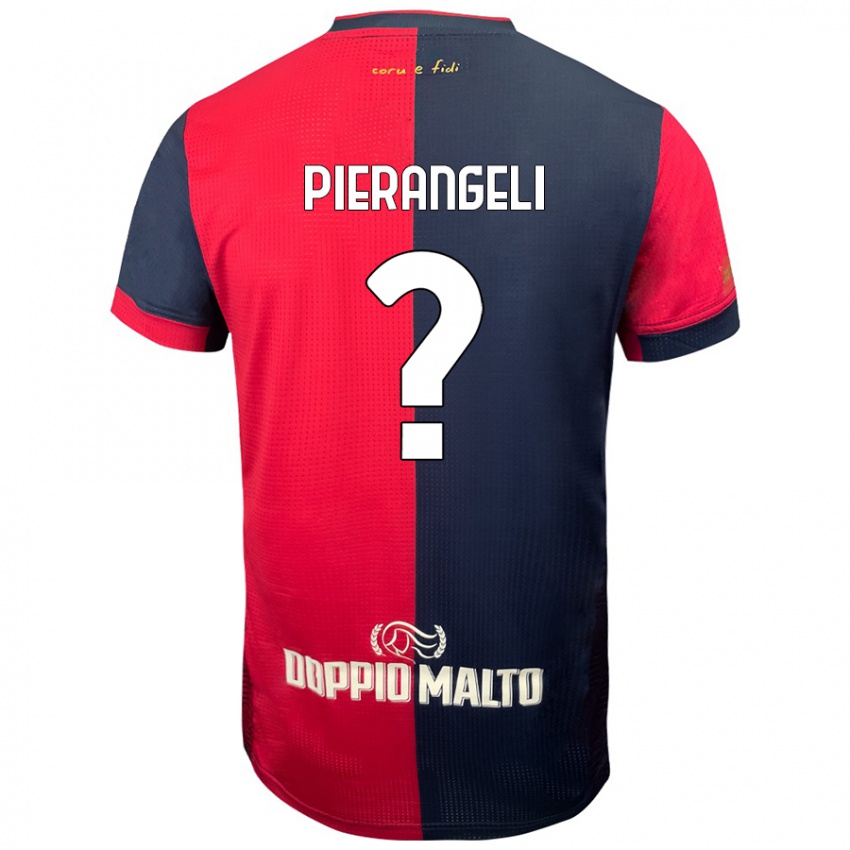 נשים Luis Pierangeli #0 אדום כחול כהה יותר ג'רזי ביתית 2024/25 חולצה קצרה