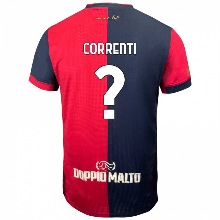 נשים Gabriele Correnti #0 אדום כחול כהה יותר ג'רזי ביתית 2024/25 חולצה קצרה