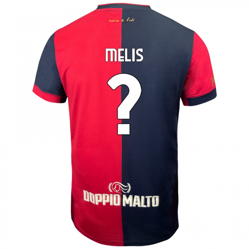 נשים Gabriele Melis #0 אדום כחול כהה יותר ג'רזי ביתית 2024/25 חולצה קצרה