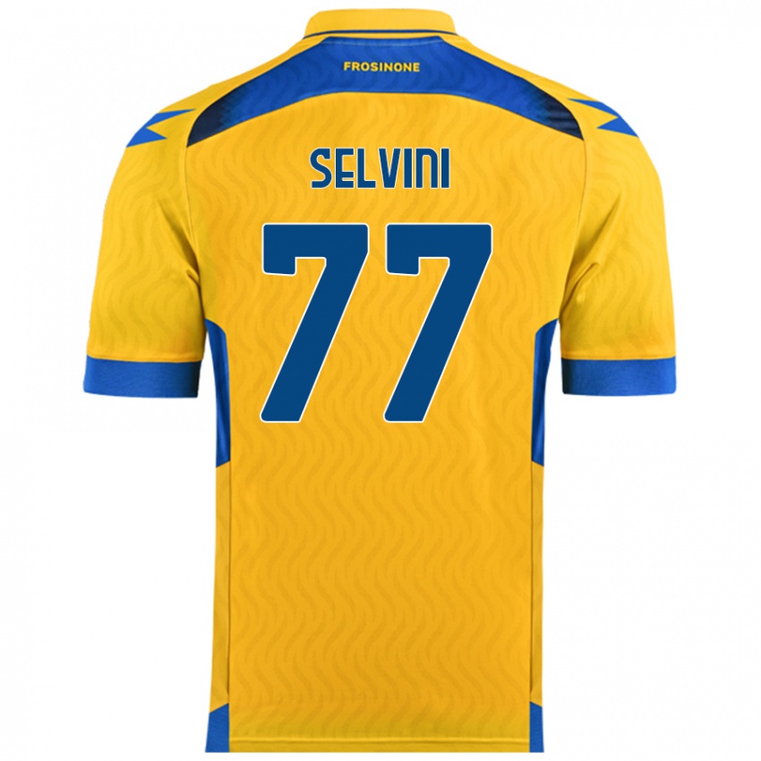 נשים Alessandro Selvini #77 צָהוֹב ג'רזי ביתית 2024/25 חולצה קצרה