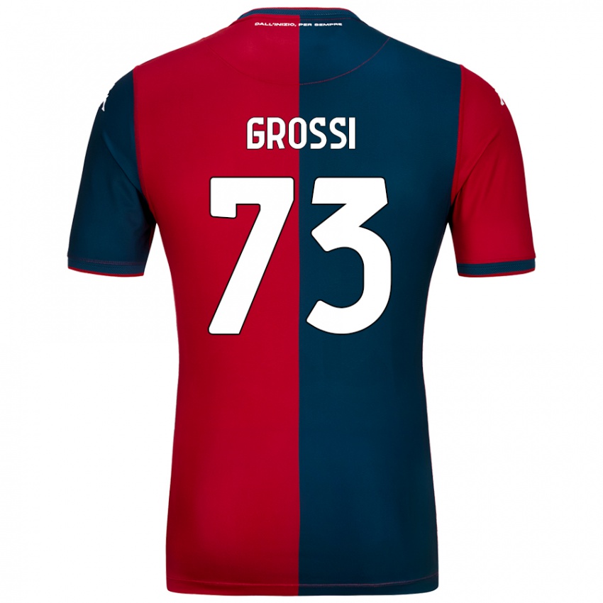 נשים Jacopo Grossi #73 אדום כחול כהה ג'רזי ביתית 2024/25 חולצה קצרה