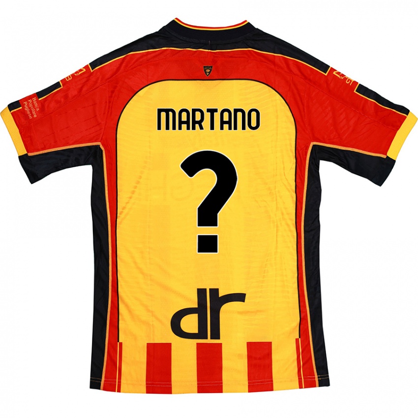 נשים Diego Martano #0 צהוב אדום ג'רזי ביתית 2024/25 חולצה קצרה