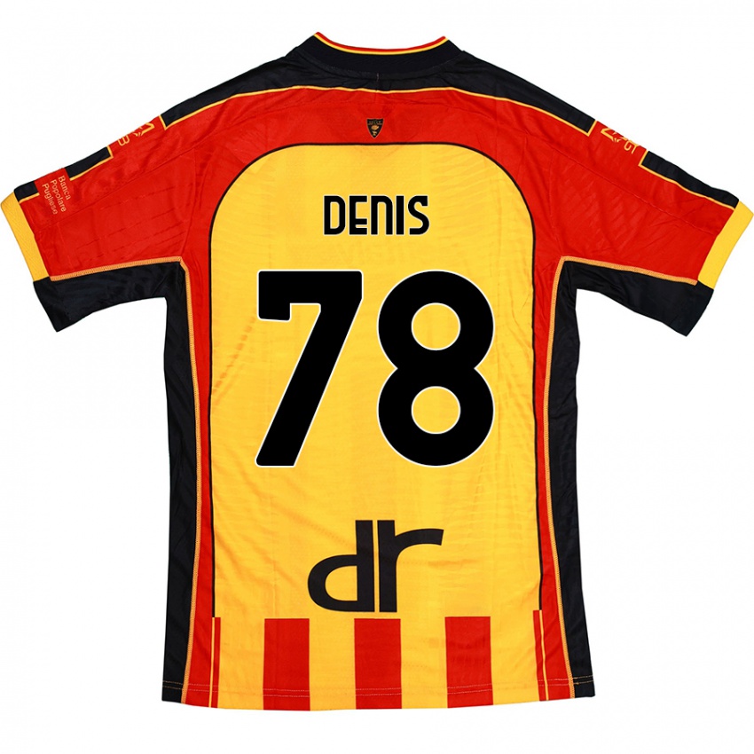 נשים Max Denis #78 צהוב אדום ג'רזי ביתית 2024/25 חולצה קצרה