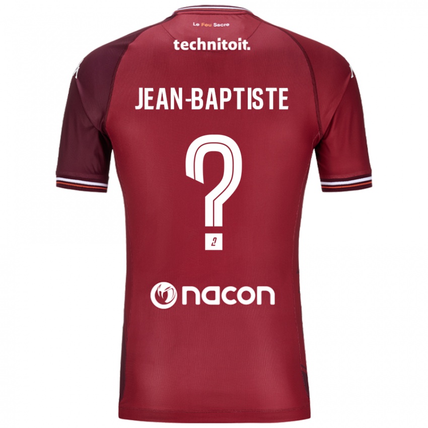 נשים Romain Jean-Baptiste #0 גרנאטה אדומה ג'רזי ביתית 2024/25 חולצה קצרה