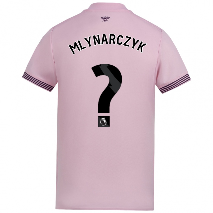 נשים Adam Mlynarczyk #0 וָרוֹד הרחק ג'רזי 2024/25 חולצה קצרה