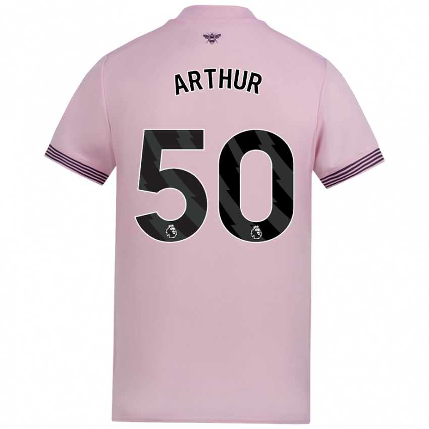נשים Benjamin Arthur #50 וָרוֹד הרחק ג'רזי 2024/25 חולצה קצרה